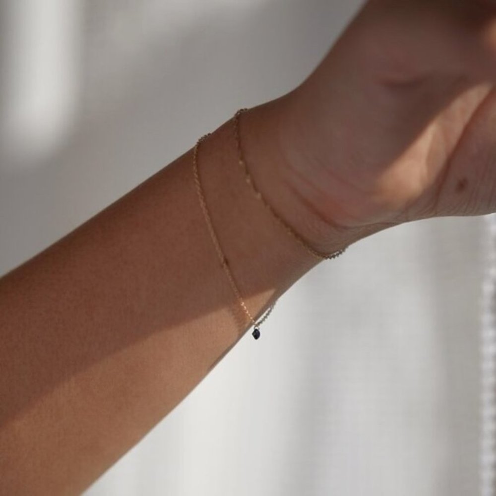 Catbird NYC Black Diamond Pinprick Bracelet